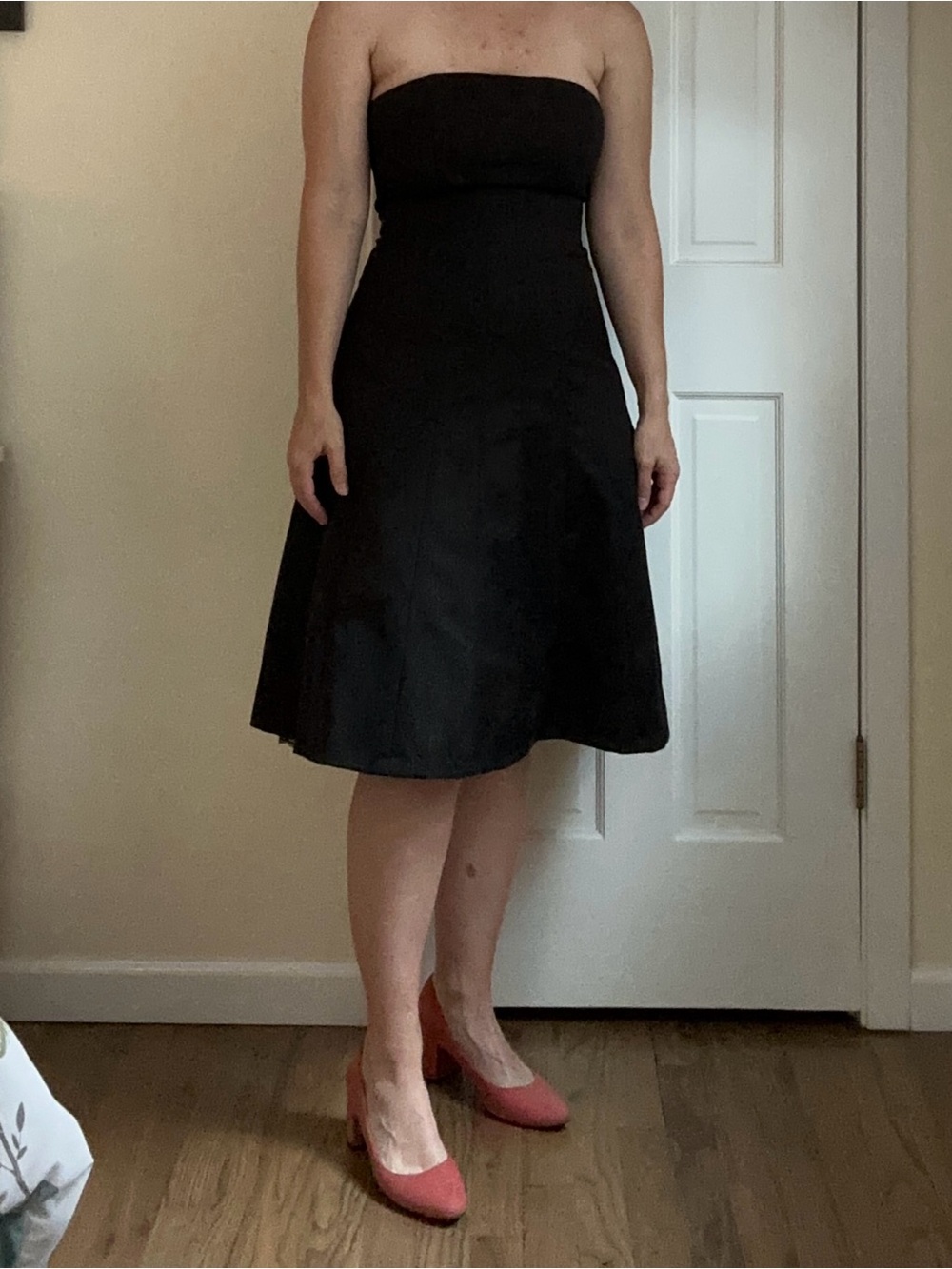 Early 2000s Express Strapless Black Dress